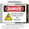 Signmission Electrical Panel In Wall Cavity Danger Sign, Vinyl Decal, 10in W x 7in L, 2PK OS-2PACK-DS-D-710-L-2184 - alternate 2